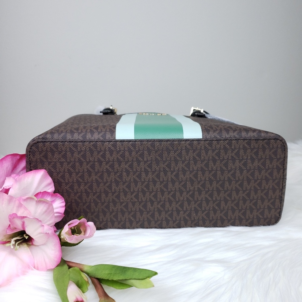 🌺NWT Michael Kors MD Carryall Tote Bag brown MK - Picture 5 of 8